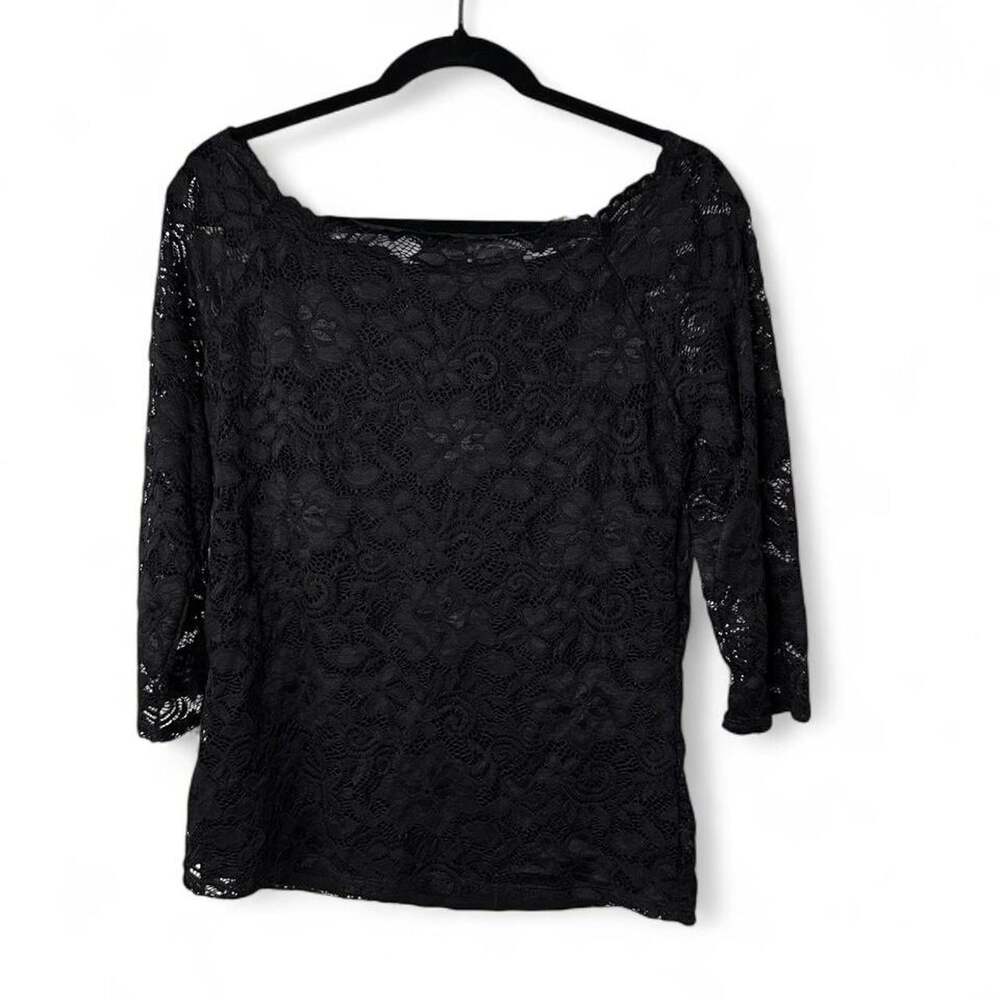 NWT Maurice’s Floral Lace Lined Top Women’s Size Small Romantic Blouse - Picture 3 of 5
